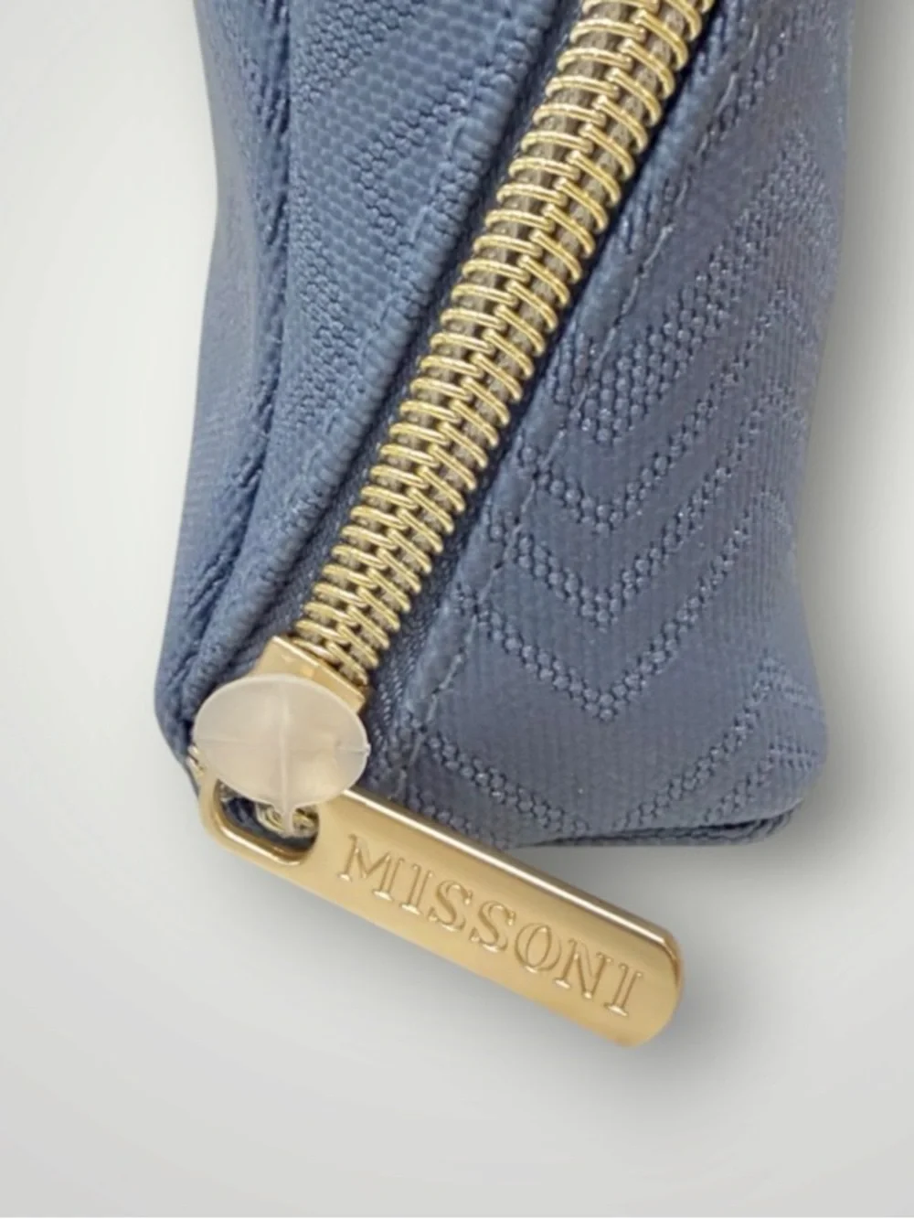 Missoni Delta One Travel Amenity Kit Bag Cream & Blue Set Of 2, New, Sealed